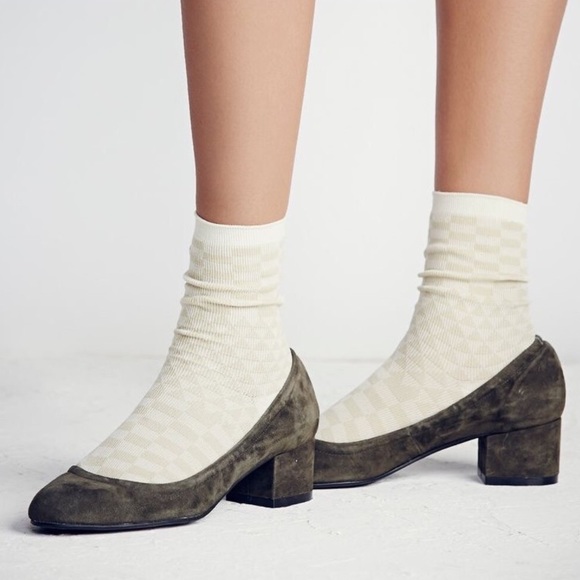 Free People Shoes - Free People Suede Cyndi Block Heel